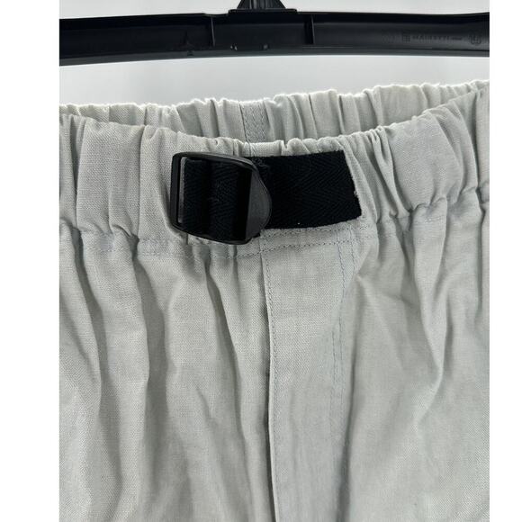 Vintage Gitano cotton belted khaki pants 80s minimalist lagenlook  bohemian - Picture 4 of 9